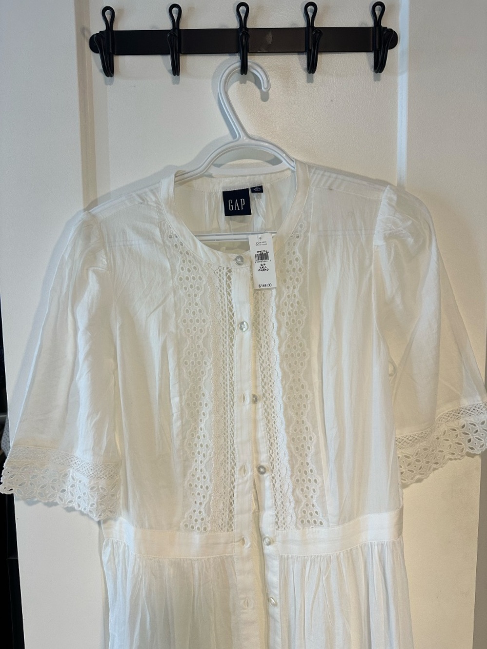 White Cotton Gap Dress - Picture 2 of 6